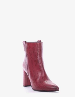 stivaletto tacco 8 cm rosso