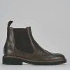 Stivaletto tacco 2 cm testa pelle