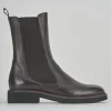 Stivaletto tacco 2 cm testa pelle