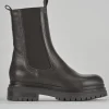 Stivaletto tacco 2 cm testa pelle