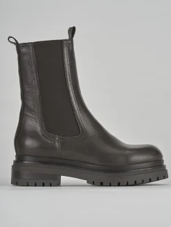 Stivaletto tacco 2 cm testa pelle