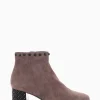stivaletto tacco 5 cm tortora