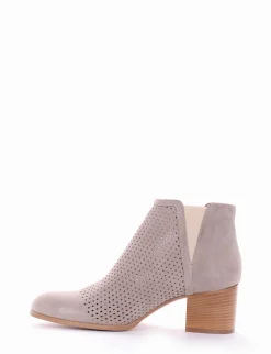 stivaletto tacco 5 cm tortora