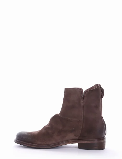 stivaletto tacco 2 cm tortora