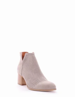 stivaletto tacco 5 cm tortora