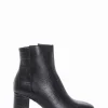 stivaletto tacco 6 cm verde