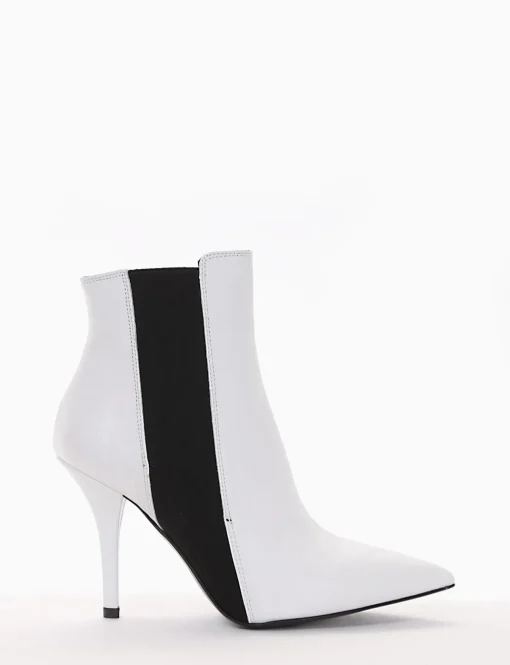 Stivaletto tacco 9cm bianco