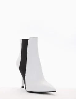 Stivaletto tacco 9cm bianco