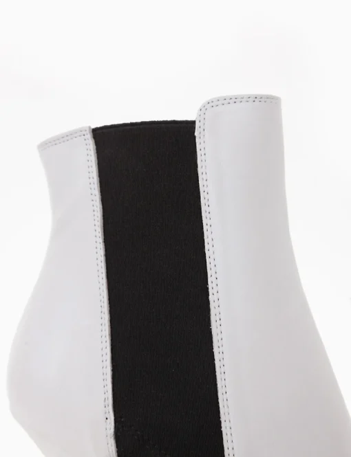 Stivaletto tacco 9cm bianco