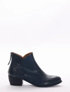 Stivaletto tacco 4cm blu
