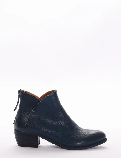Stivaletto tacco 4cm blu