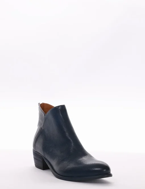Stivaletto tacco 4cm blu