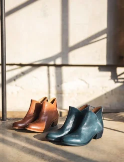 Stivaletto tacco 4cm blu