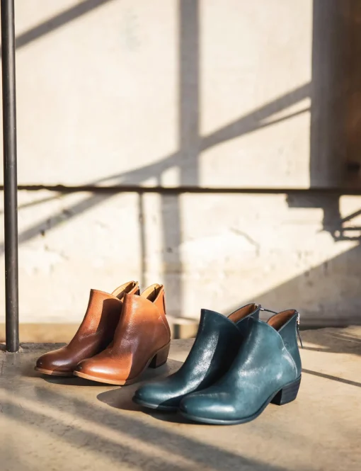 Stivaletto tacco 4cm blu