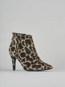 Stivaletto tacco 7cm giraffa cavallino