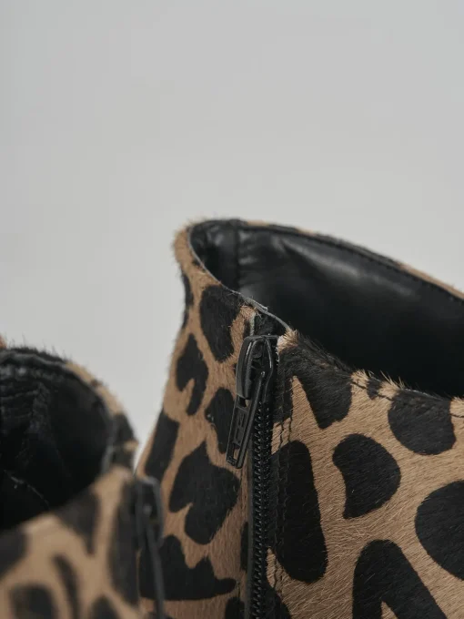 Stivaletto tacco 7cm giraffa cavallino