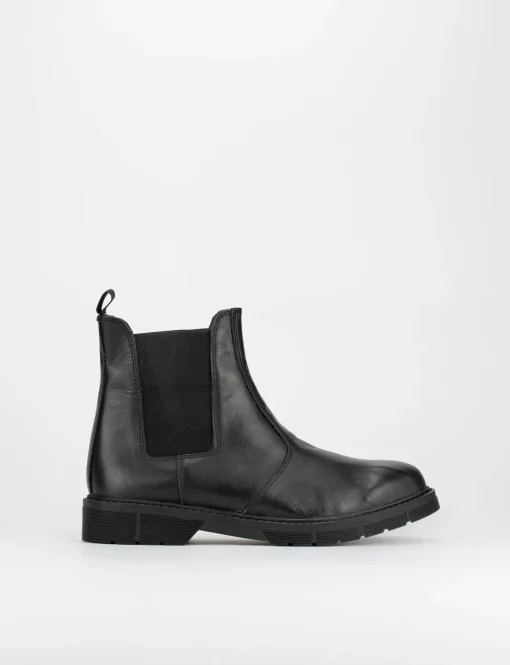 Stivaletto tacco 1cm nero