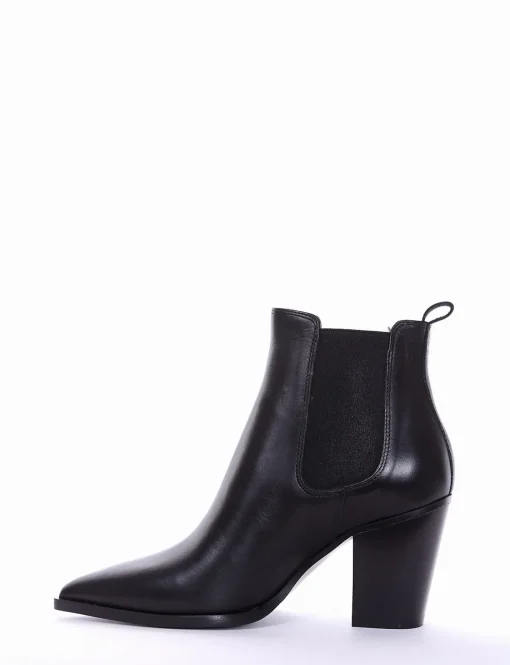 Stivaletto tacco 8cm nero