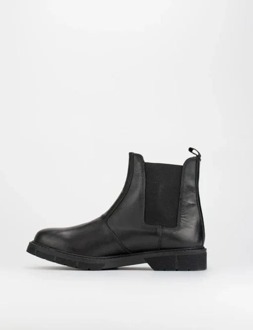 Stivaletto tacco 1cm nero