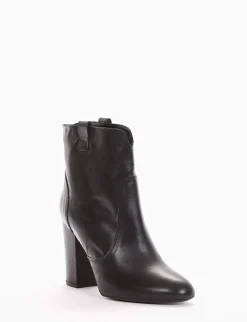Stivaletto tacco 9cm nero