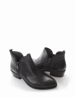 Stivaletto tacco 3cm nero