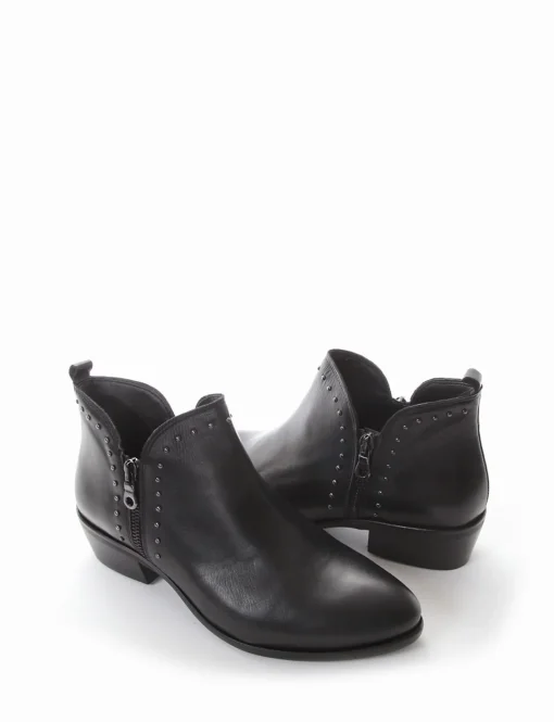 Stivaletto tacco 3cm nero