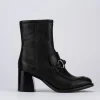Stivaletto tacco 7cm nero pelle