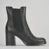 Stivaletto tacco 8cm nero pelle