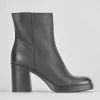 Stivaletto tacco 8cm nero pelle