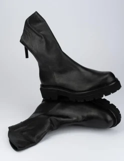Stivaletto tacco 2cm nero pelle
