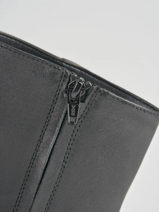 Stivaletto tacco 8cm nero pelle