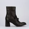 Stivaletto tacco 7cm testa pelle