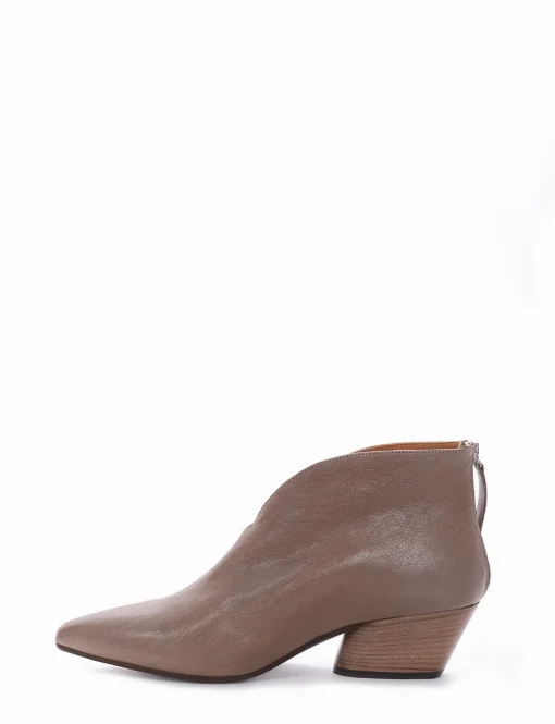 Stivaletto tacco 4cm tortora