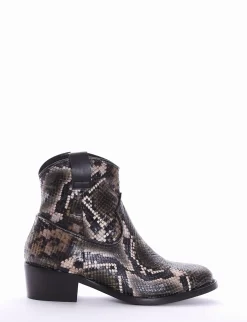 stivaletto texano tacco 3 cm verde
