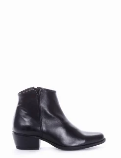 stivaletto texano tacco 3 cm nero
