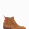 stivaletto texano tacco 3 cm cuoio