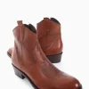 stivaletto texano tacco 3 cm cuoio