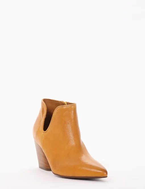 stivaletto texano tacco 7 cm giallo