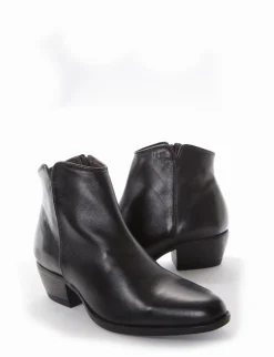 stivaletto texano tacco 3 cm nero