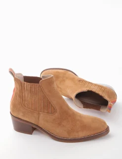 stivaletto texano tacco 3 cm cuoio