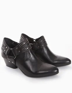 stivaletto texano tacco 3 cm nero