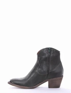 Stivaletto texano tacco 5cm verde