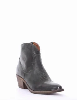 Stivaletto texano tacco 5cm verde