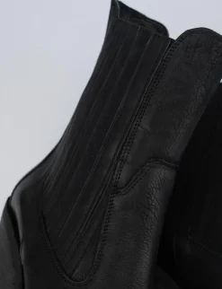 Stivaletto texano tacco 7cm nero pelle
