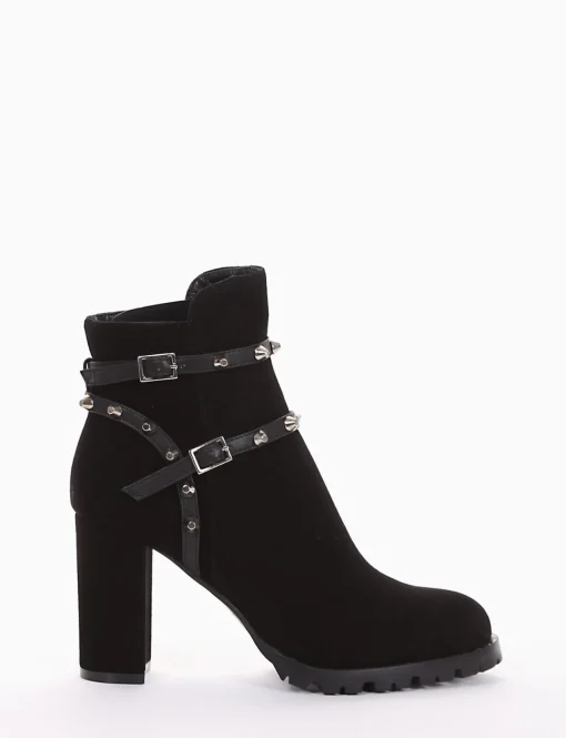 stivaletto tronchetto tacco 9 cm nero