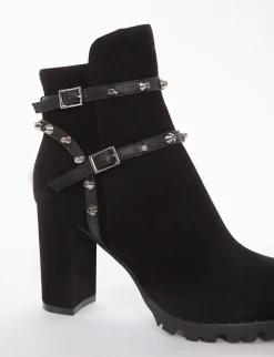 stivaletto tronchetto tacco 9 cm nero