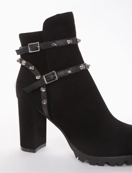 stivaletto tronchetto tacco 9 cm nero