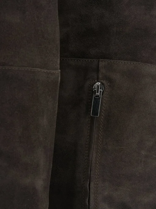 Stivali tacco 2cm camoscio testa