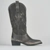 Stivali tacco 4cm pelle beige