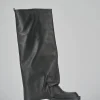 Stivali tacco 3cm pelle nero